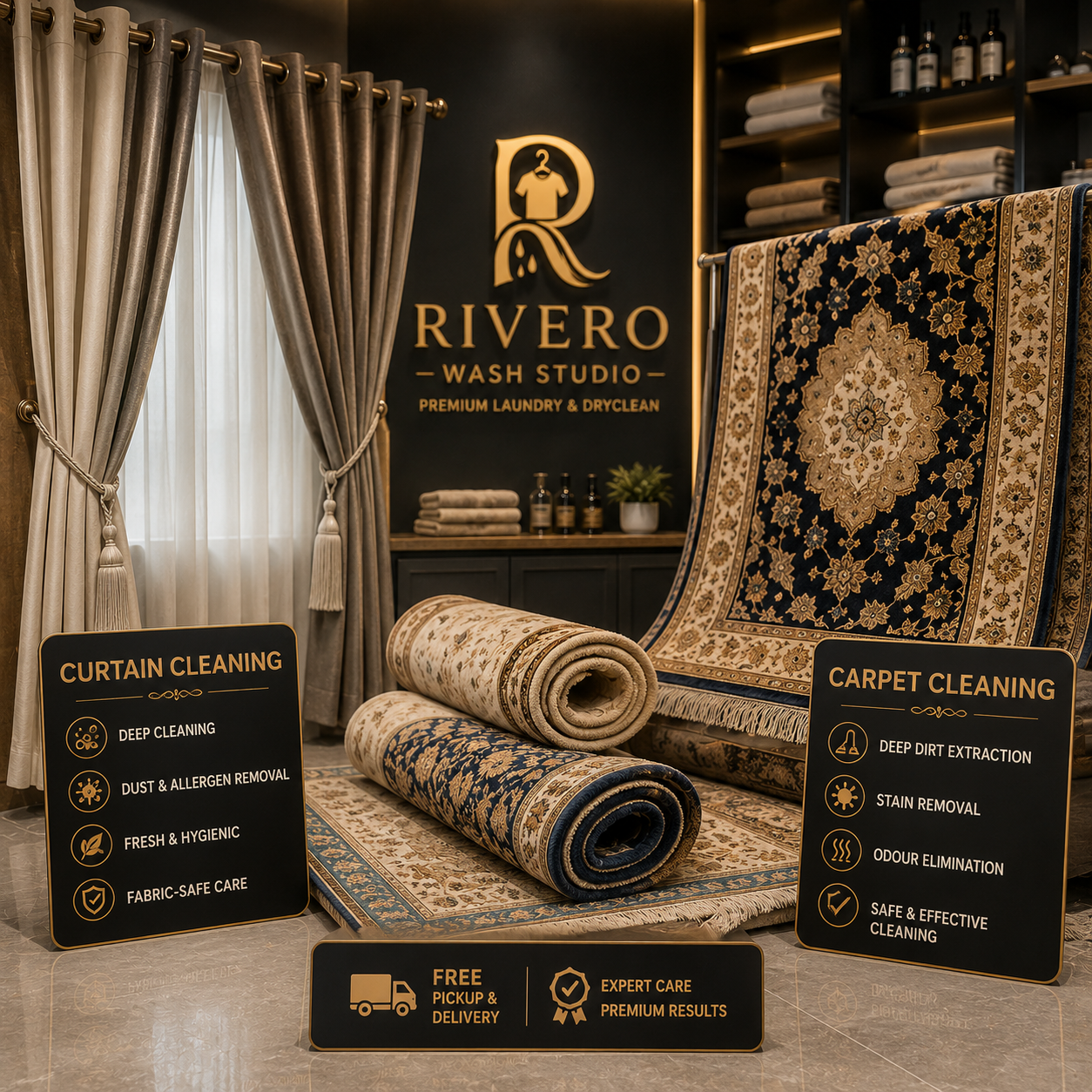 Curtains & Carpets Cleaning