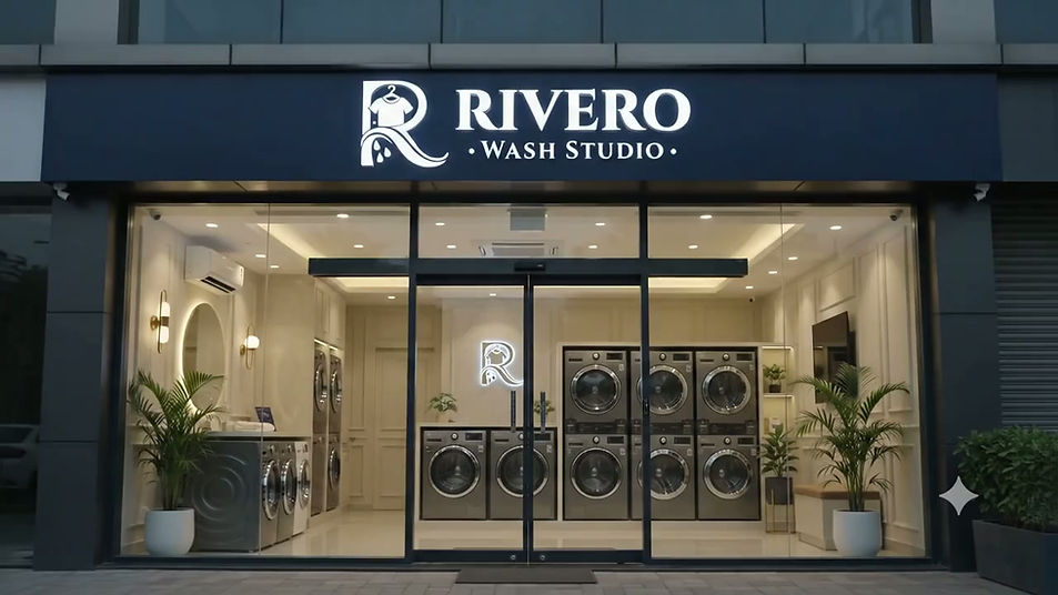 Rivero Wash Studio storefront in Shela, Ahmedabad